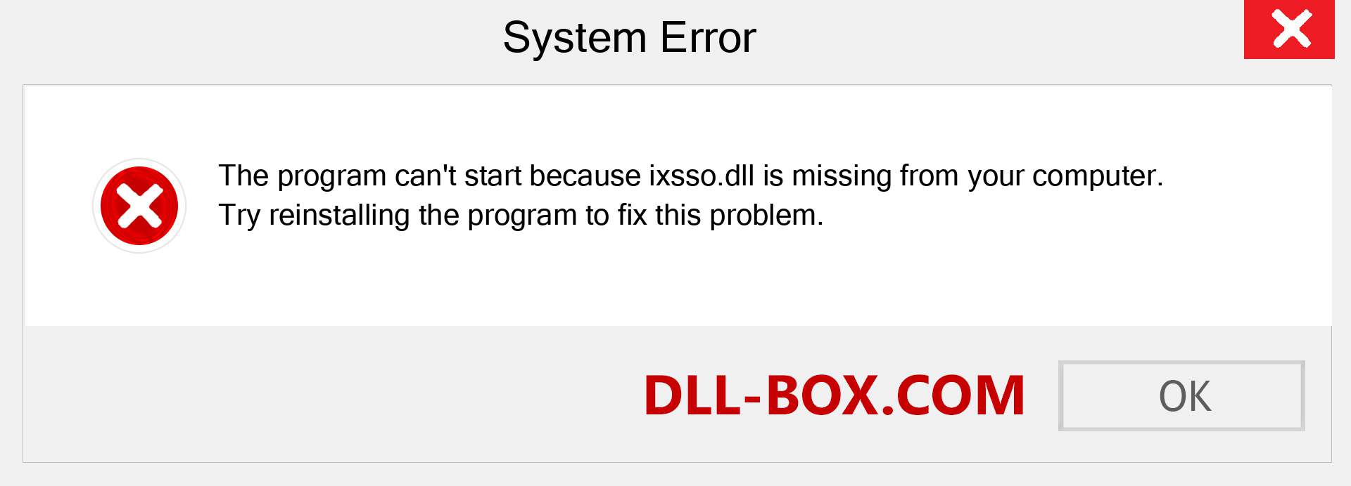  ixsso.dll file is missing?. Download for Windows 7, 8, 10 - Fix  ixsso dll Missing Error on Windows, photos, images